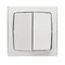 White double button