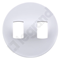 White double lever badge