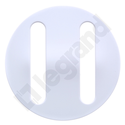 White double noiseless badge