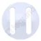 White double noiseless badge