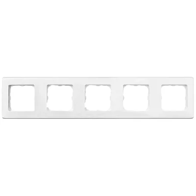 White fivefold frame