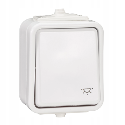 White "light" button