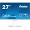 White monitor iiyama ProLite XUB2797QSN-W2 27" IPS LED WQHD 1ms 100Hz /HDMI DP/ Built-in USB-C docking station, FlickerFree
