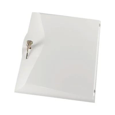 White plastic door with a lock, BCZ-A-GWS-1/13