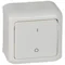 White two-pole switch