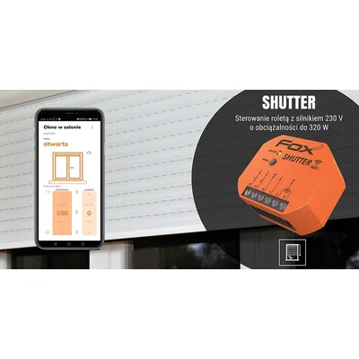 Wi-Fi ovladač rolet 230 V SHUTTER