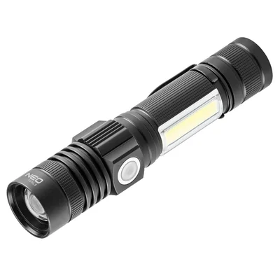 Wiederaufladbare USB-Taschenlampe, 800 lm, 2-in-1 CREE T6 LED
