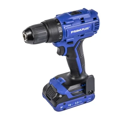 Wiertarko-wkrętarka 18V 55Nm 2 akumulatory 2Ah ładowarka 1,5A walizka RAWLCASE