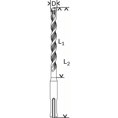 Wiertła do młotów SDS plus-1 6 x 50 x 110 mm