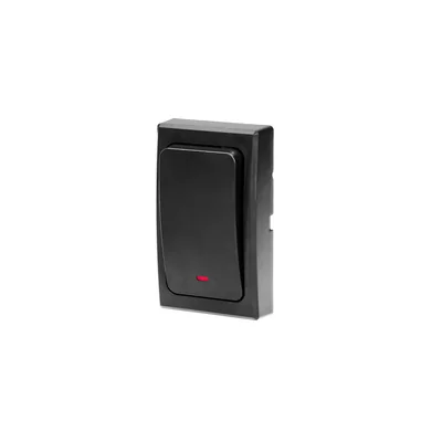 Wireless, battery-free button for expanding the ONDO AC doorbell, black