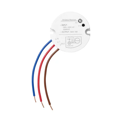 Wireless battery-free switch with receiver