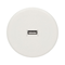 Wireless charger with USB port, white