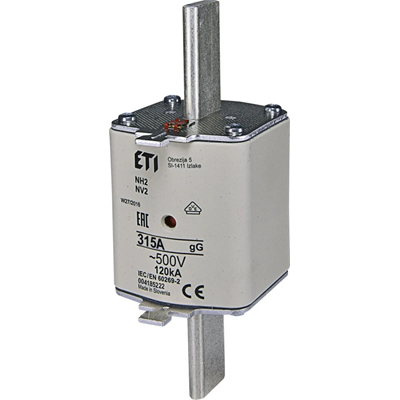 Wkładka bezpiecznikowa przemysłowa zwłoczna NH2 gG 315A/500V
