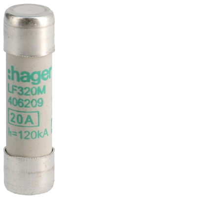 Wkładka topikowa cylindryczna 10x38 mm aM 20 A 400 V a.c.