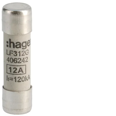 Wkładka topikowa cylindryczna 10x38 mm gG 12 A 500 V a.c.