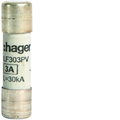 Wkładka topikowa cylindryczna 10x38 mm gPV 3 A 1000 V d.c.