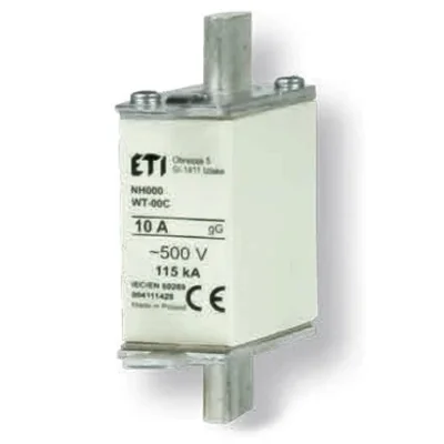 Wkładka topikowa przemysłowa WT-00C/gG 16A 500 - zwłoczna