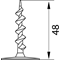 Wkręcane kołki do montażu w izolacji KWM-50