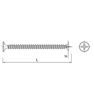 Wkręt do płyt G-K metal 3,5x35 mm ,1000szt.