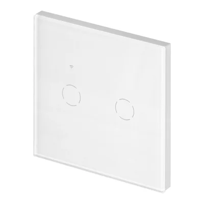 Włącznik podtynkowy podwójny Wi-Fi Tuya Smart Home, biały