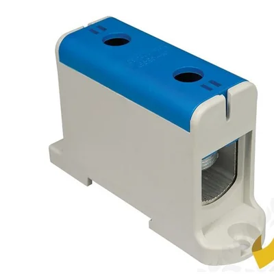 WLZ-35P/150/N ; 1 x 150mm2 threaded rail connector Blue