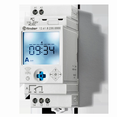 Wochentimer NFC 1P 16A IP20 230V AC/DC