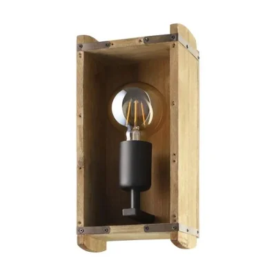 WOOTTON Kinkiet 30,6cm 40W E27 IP20 brązowy