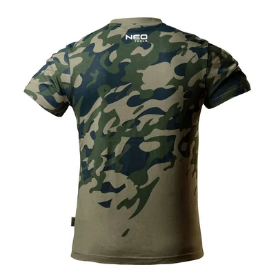 Work T-shirt with CAMO print, size M