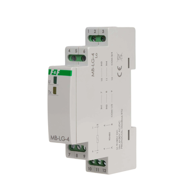 Work time counter with MODBUS RTU output, 4-channel, 1 module