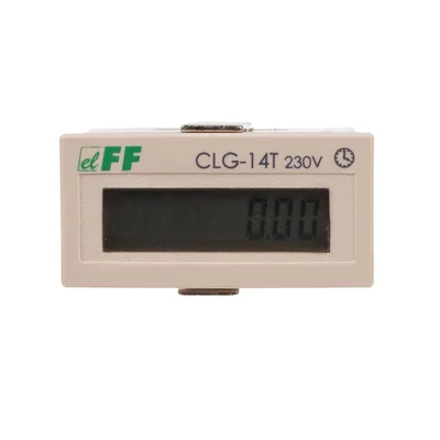 Working time counter without reset 230V AC