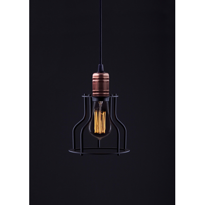 WORKSHOP Pendant lamp 15 cm black