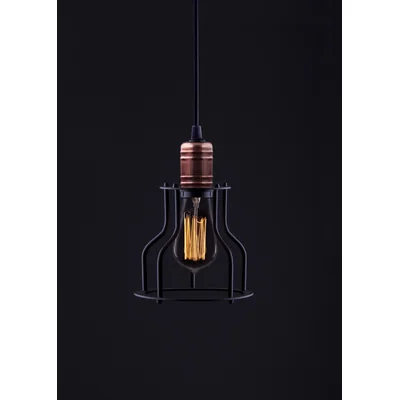 WORKSHOP Pendelleuchte 15 cm schwarz