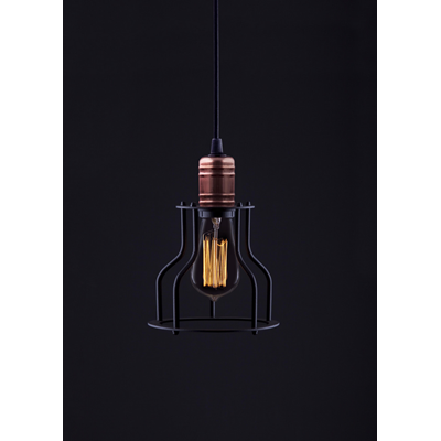 WORKSHOP Závěsná lampa 15 cm černá