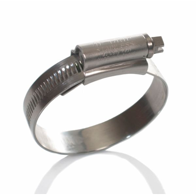 Worm clamp HGSS 100 HI GRIP made of stainless steel 304 range of clamped diameters 80 - 100mm (3 1/8 - 4 inches)