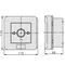 WP-5 ROP B alarm switch, 4 current paths 12A NO-NO NO-NO, surface-mounted, push-button