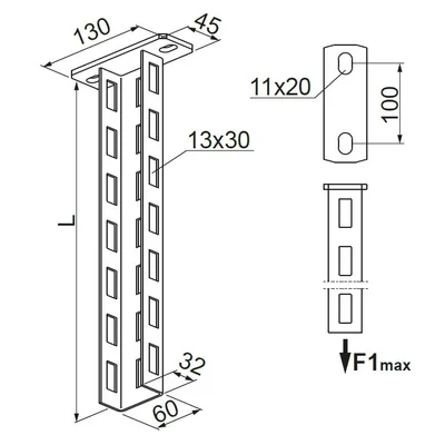 WPBM300 Deckenhalterung