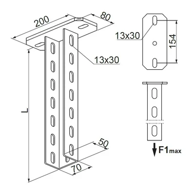 WPCE/WPCEO700N Ceiling Bracket