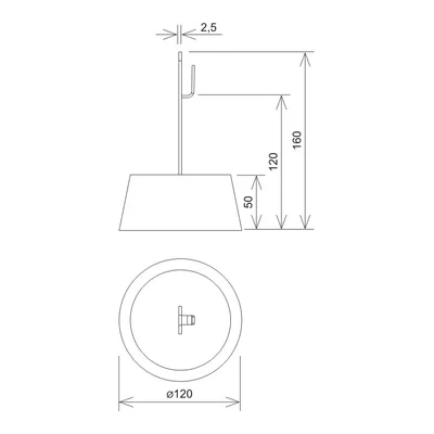 Wspornik betonowy H=16 cm