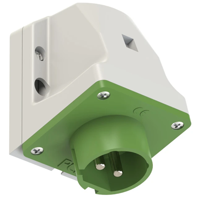 Wtyczka odbiornikowa 16A 2P 24/42V 100-200Hz 4h IP44, styki niklowane