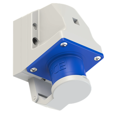 Wtyczka odbiornikowa z klapką IP44 16A 230V 2P+Z