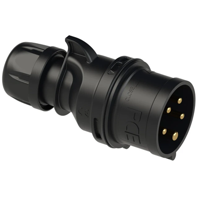 Wtyczka przenośna shar 32A 3P+Z+N 400V 50/60Hz 6h IP44, seria MIDNIGHT