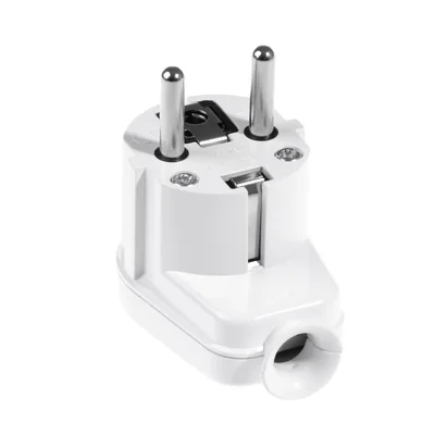 Wtyczka rozbieralna kątowa Uni-SCHUKO 2p+Z 16A 250V WT-16U biały
