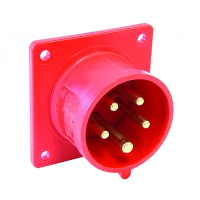 Wtyczka tablicowa prosta 400V 32A 5P czerwona