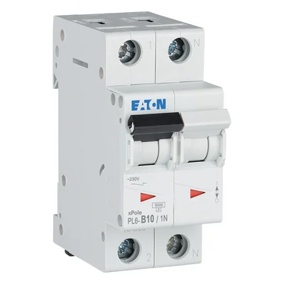 Wyłącznik nadprądowy 1P B 10A 6kA AC PL6-B10/1N