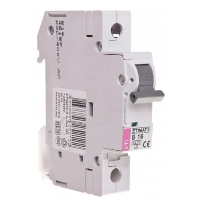 Wyłącznik nadprądowy 1P B 16A 6kA AC ETIMAT 6