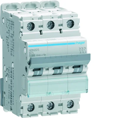 Wyłącznik nadprądowy 3P B 25A 10kA AC MCB