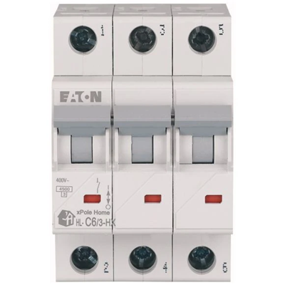 Wyłącznik nadprądowy HN-C6/3 6A 3P 6kA C 230V IP20 typ AC