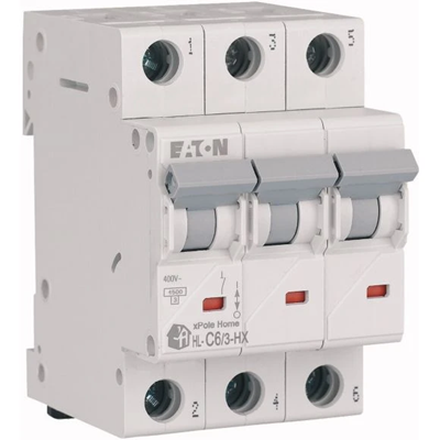 Wyłącznik nadprądowy HN-C6/3 6A 3P 6kA C 230V IP20 typ AC