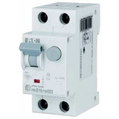 Wyłącznik różnicowo-nadprądowy 1-fazowy 1P+N B16 B 16A 30mA 6kA 230V AC xPole Home HNB-B16/1N/003