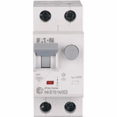 Wyłącznik różnicowo-nadprądowy 1-fazowy 1P+N B16 B 16A 30mA 6kA 230V AC xPole Home HNB-B16/1N/003